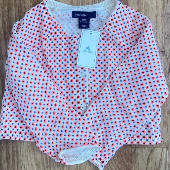 NWT Baby Gap Dot Cardigan (6-12M) - Picture 3 of 5